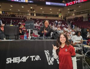 DJ T.O. at the Gamecock Women’s Basketball game